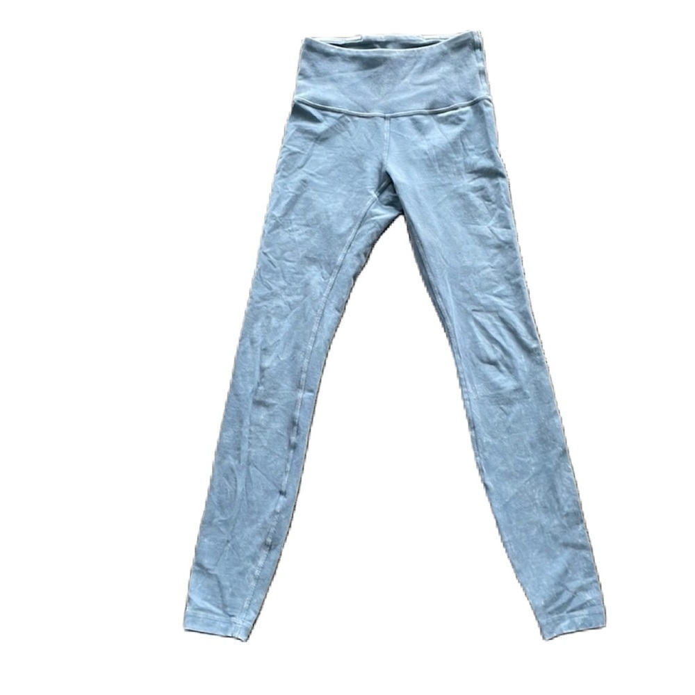 Sz2 Lululemon Wunder Unders in washed Moon Blue VGUC